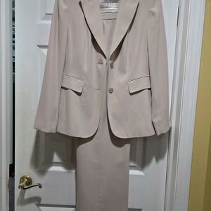 Classic Cream Blazer and Pant Set